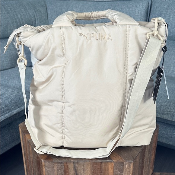🍦NWT🍦Puma Light Beige Shoulder/Crossbody Bag - Picture 1 of 7